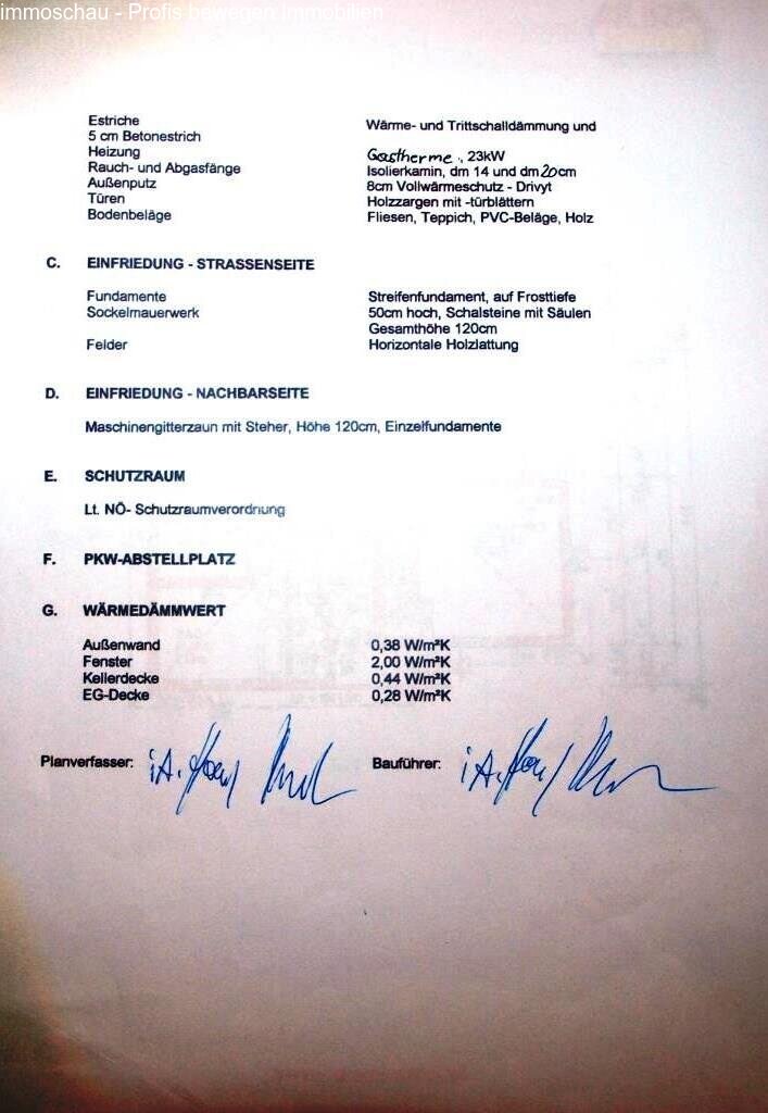 Baubeschreibung Seite 2