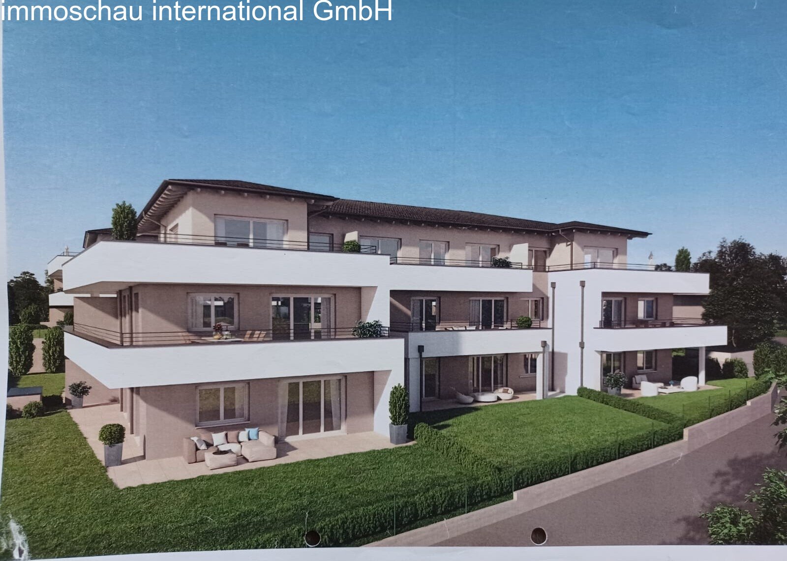 Planansicht Haus mit Garten